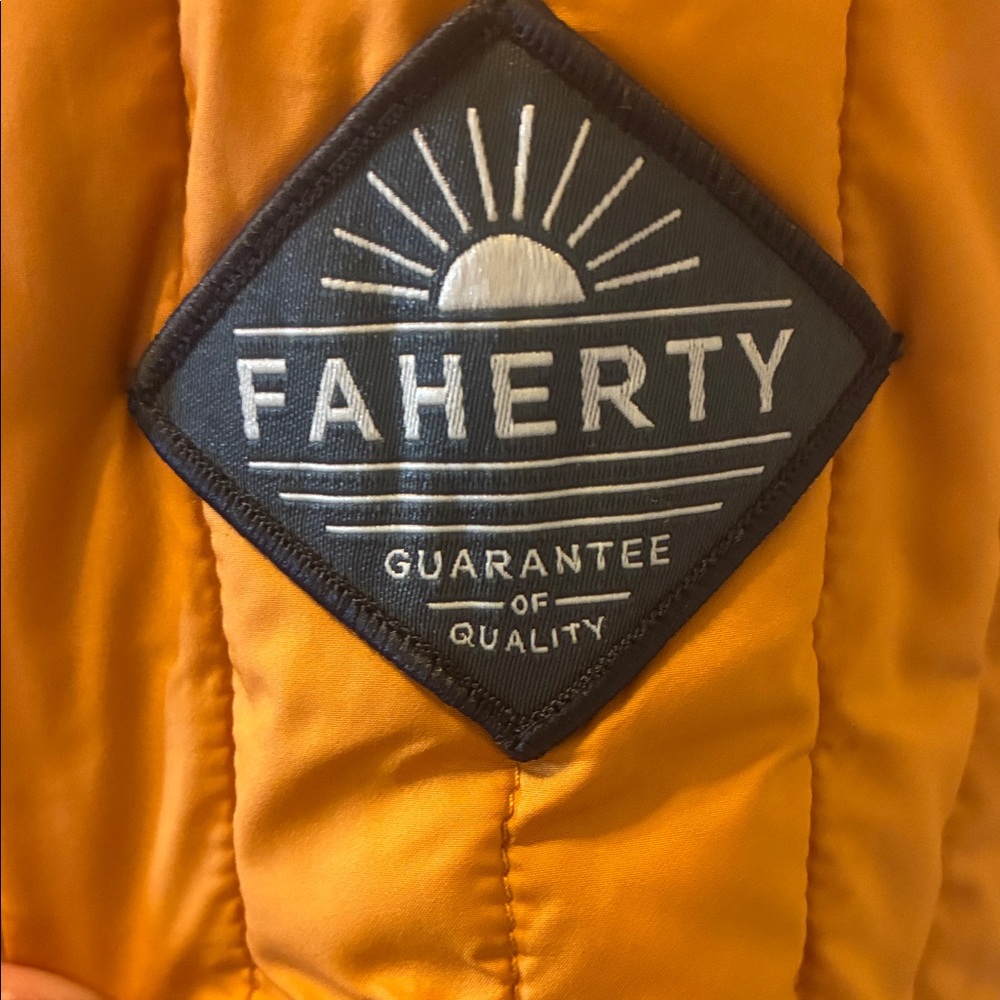 Faherty Quilted Jacket with Logo Patch - image 3